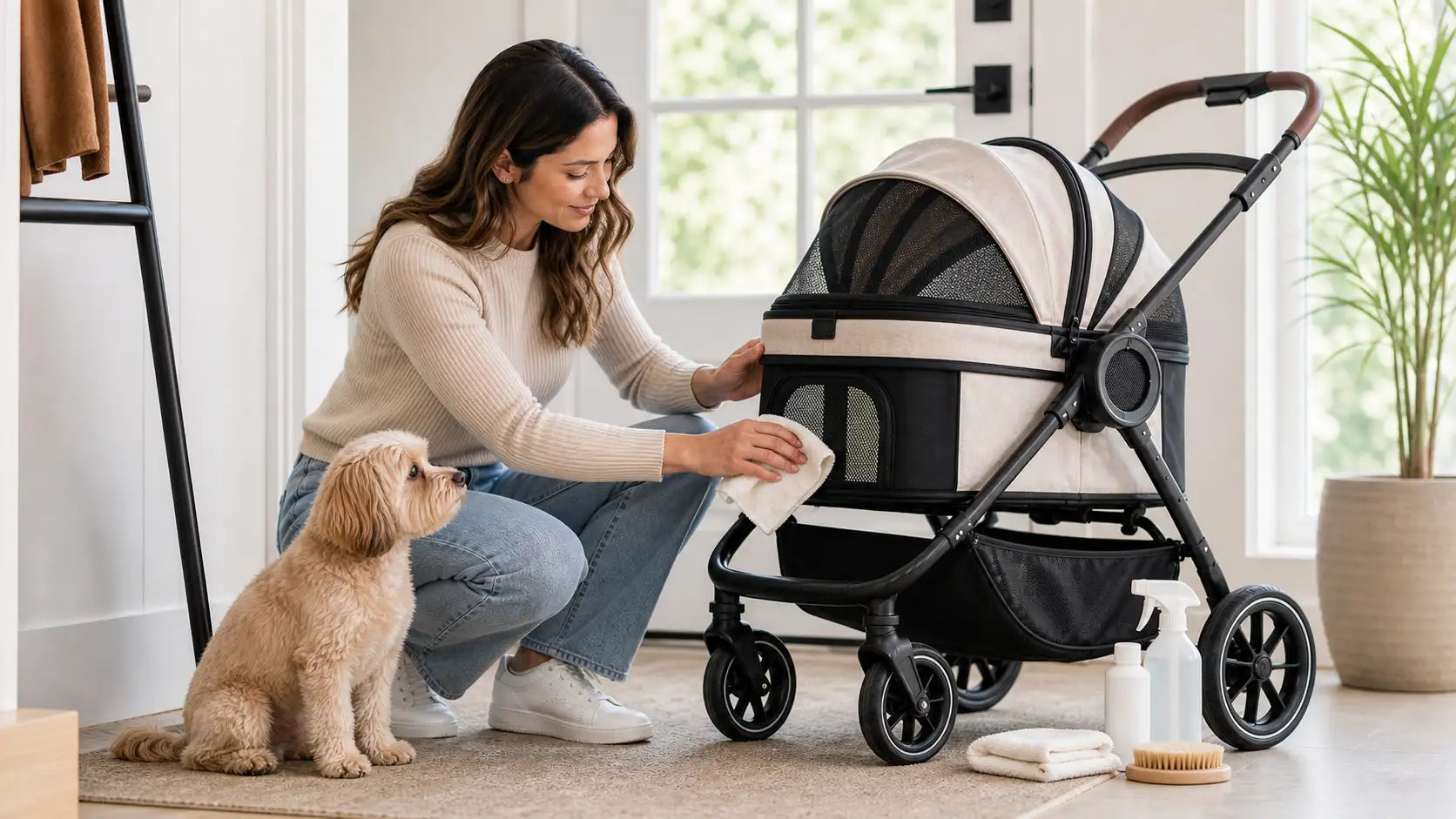 How to clean and maintain a pet stroller