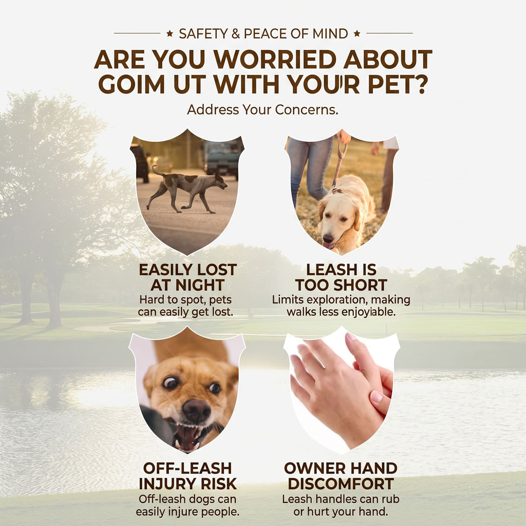 Dog walking safety concerns solved with retractable leash control