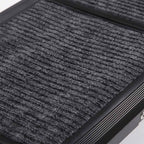 Close-up of non-slip carpeted walking surface on dog ramp