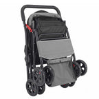 Foldable 4-Wheel Dog & Cat Stroller with Mesh Windows
