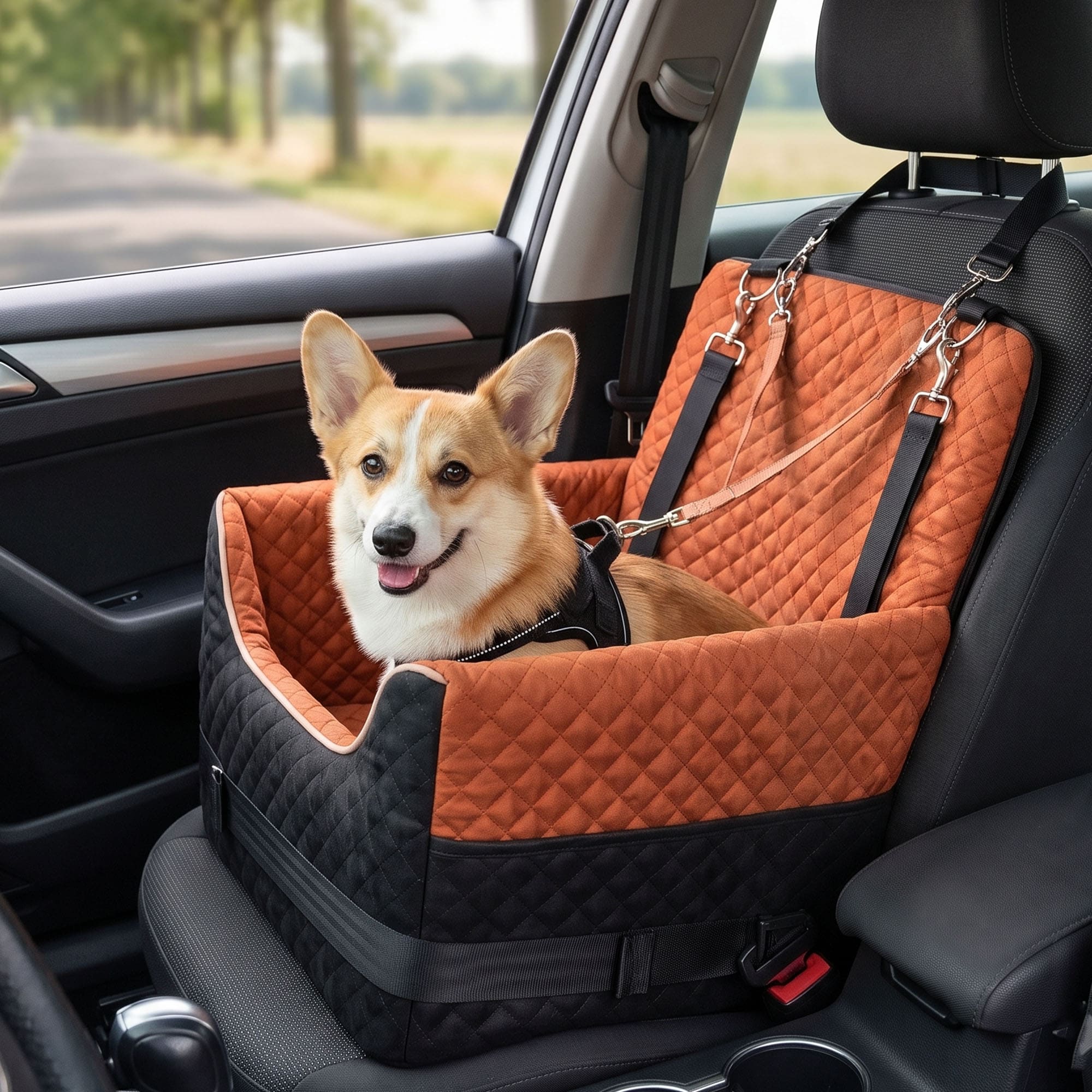 Pet Car Seat for Small and Medium Dogs & Cats