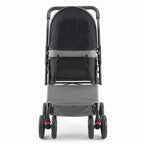 Foldable 4-Wheel Dog & Cat Stroller with Mesh Windows