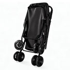 Foldable All-Terrain Pet Stroller for Dogs & Cats up to 33 lbs (Black)
