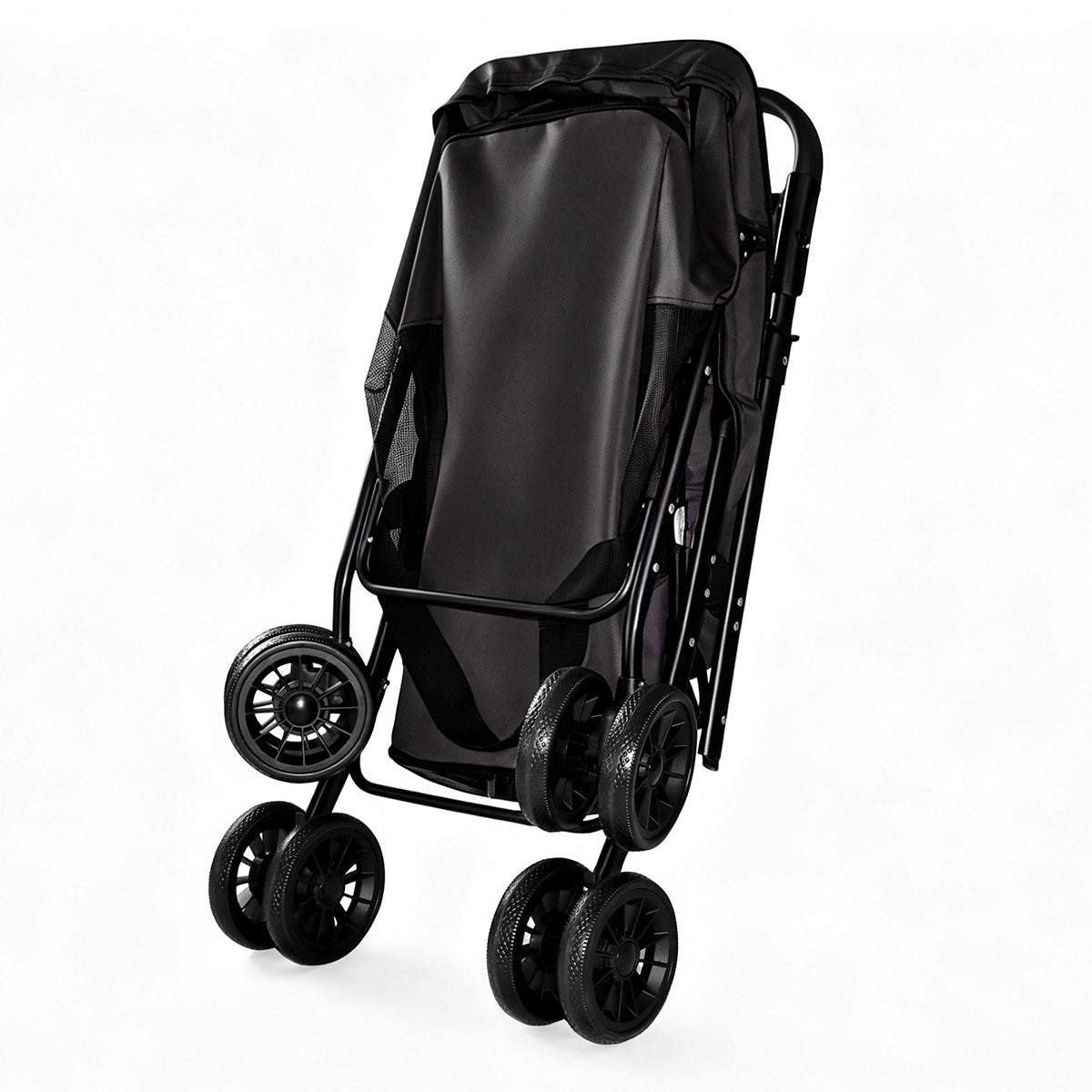 Foldable All-Terrain Pet Stroller for Dogs & Cats up to 33 lbs (Black)