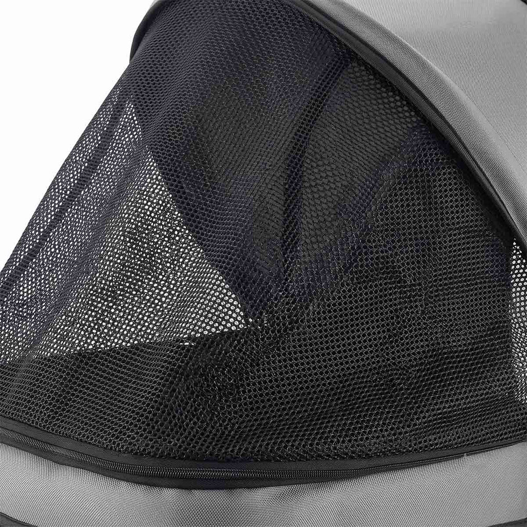Foldable 4-Wheel Dog & Cat Stroller with Mesh Windows