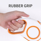Retractable dog leash with comfortable rubber grip handle
