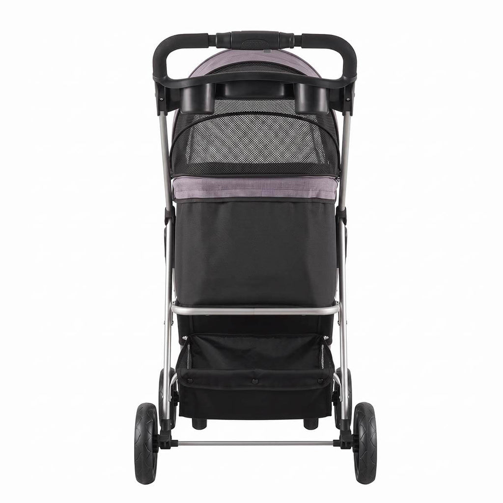 Foldable 4-Wheel Pet Stroller with Detachable Cabin