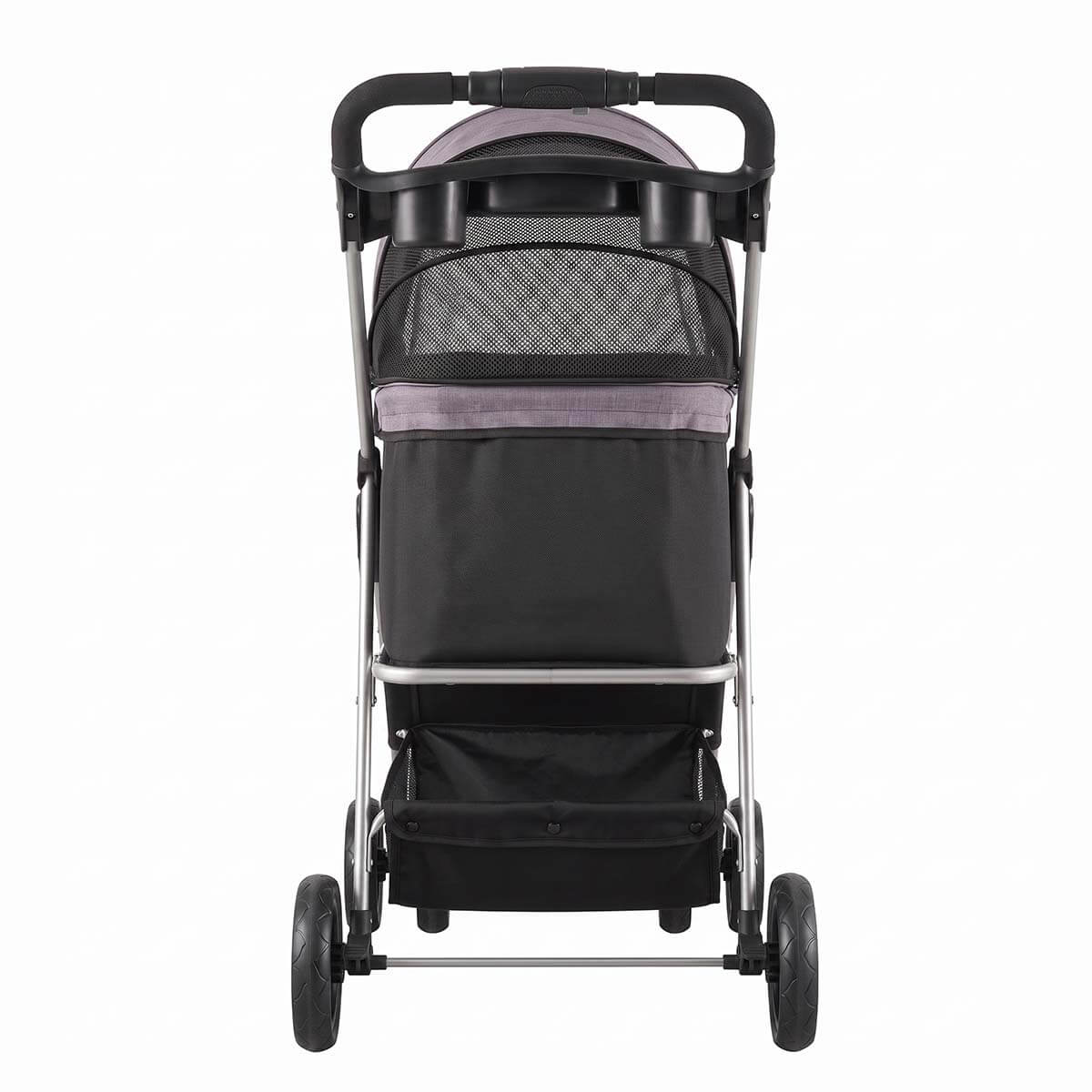 Foldable 4-Wheel Pet Stroller with Detachable Cabin