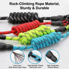 Colorful heavy duty dog leashes made with durable nylon rope material