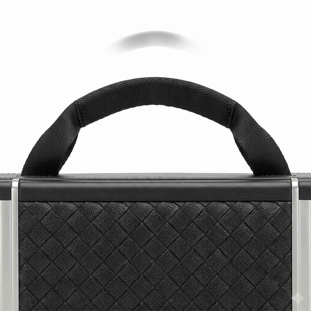Carrying handle on folded black dog car ramp