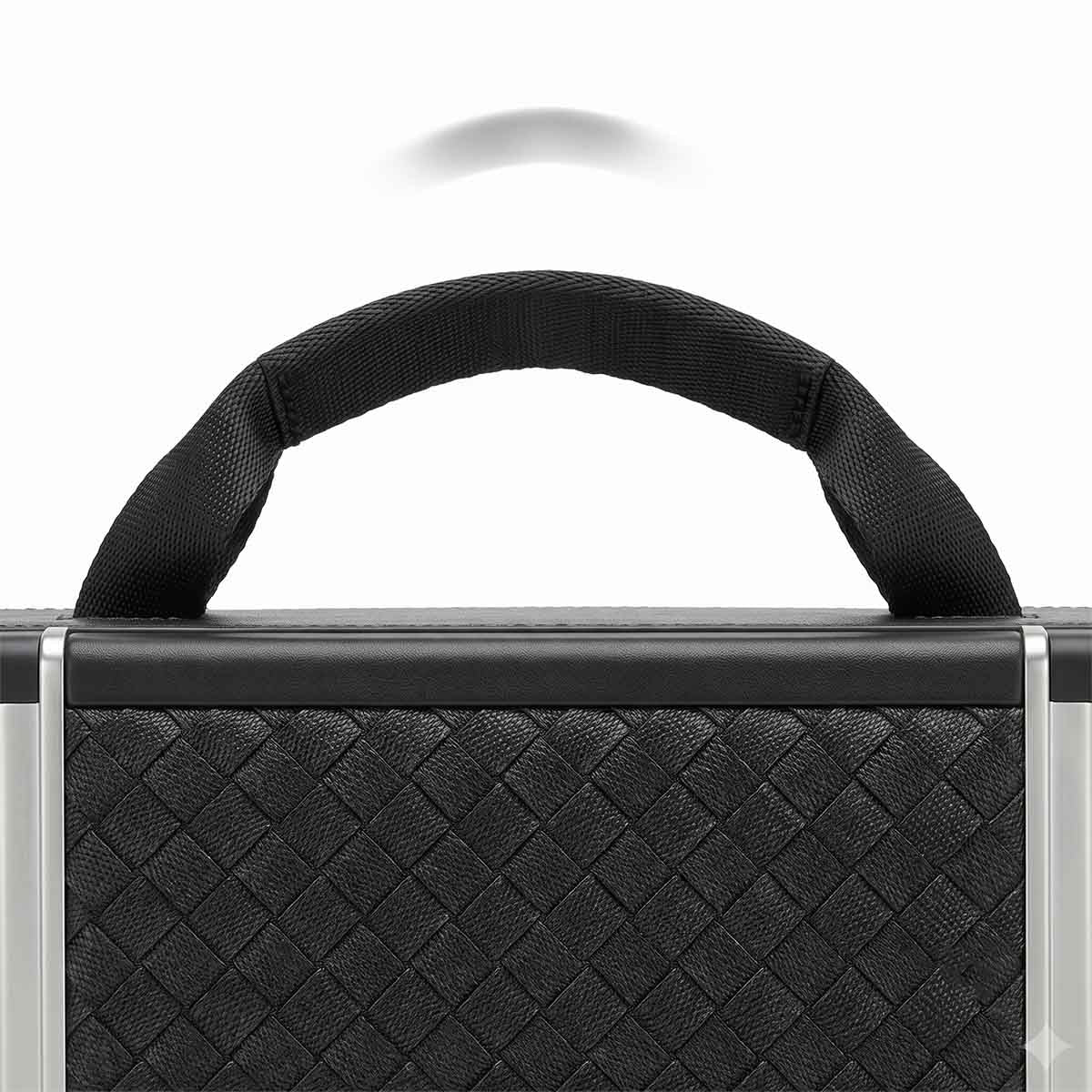 Carrying handle on folded black dog car ramp