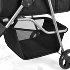 3-Wheel Foldable Pet Stroller with Brake | Up to 35 lb