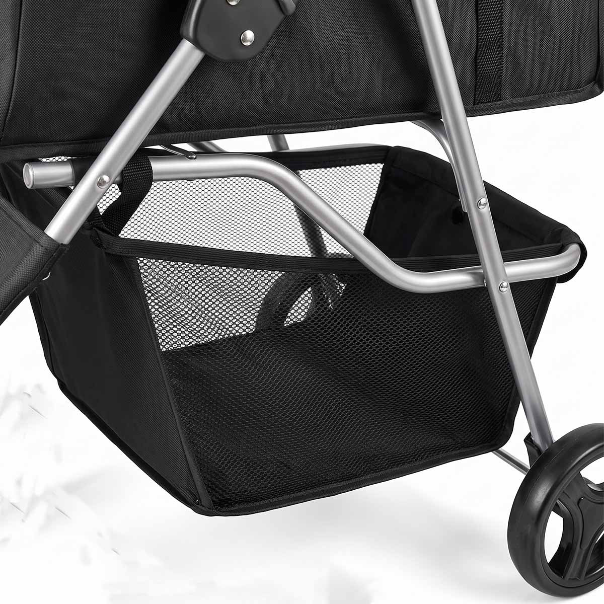 Foldable 3-Wheel Pet Stroller - Up to 35 lbs
