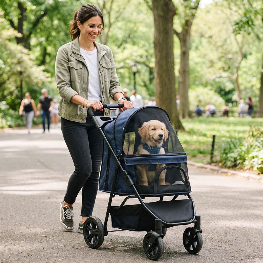 Pet stroller for everyday walks and daily pet travel