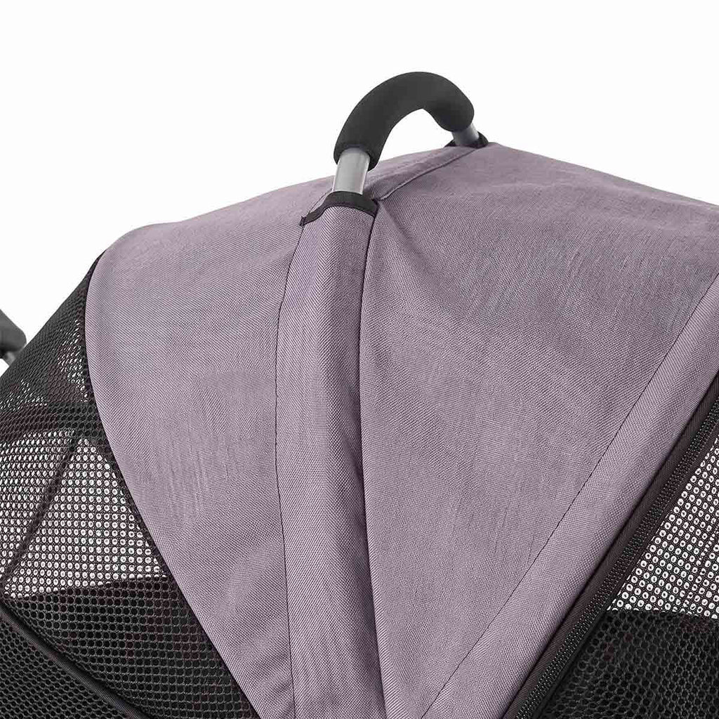 Foldable 4-Wheel Pet Stroller with Detachable Cabin