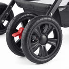 Foldable 4-Wheel Dog & Cat Stroller with Mesh Windows