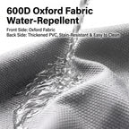 Water-repellent 600D Oxford fabric close-up for foldable pet carrier